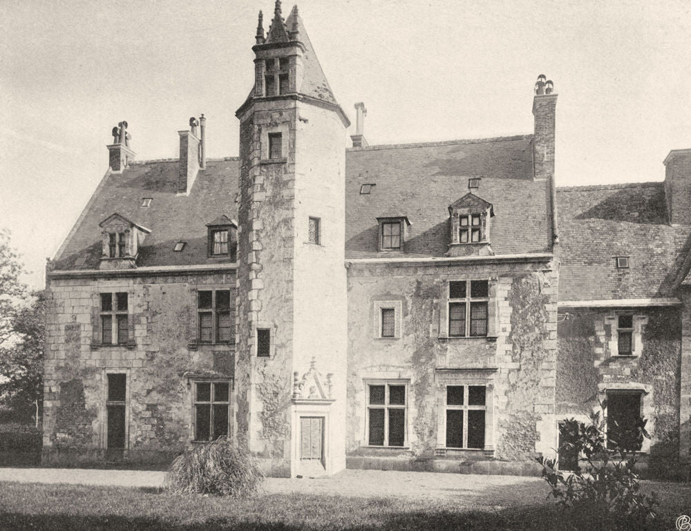 LOIR-ET-CHER. Manoir de la Poissonnière 1903 old antique vintage print picture